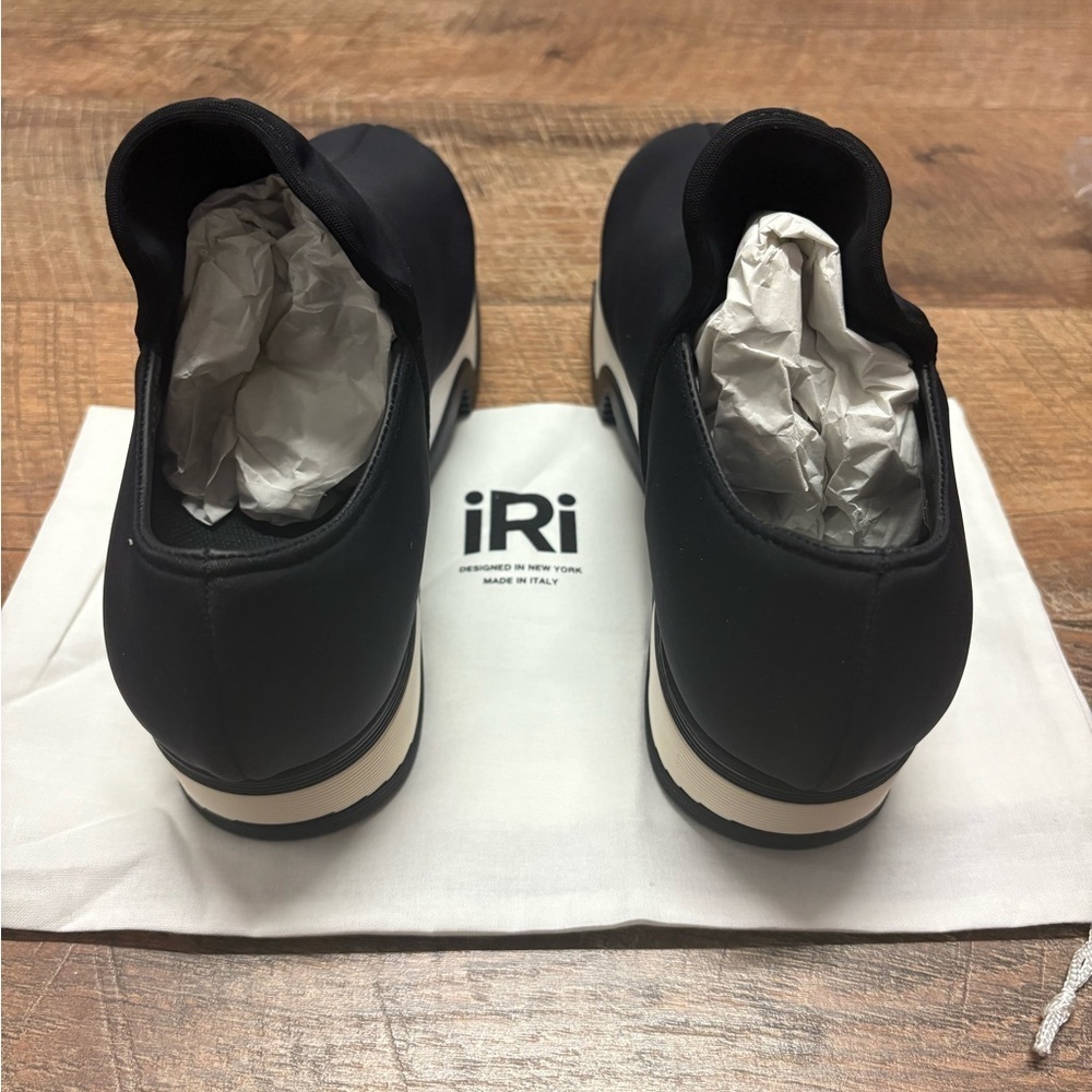 New iRi NYC Wes I Black Outline Low Top Sneaker Size 41 - Picture 4 of 6